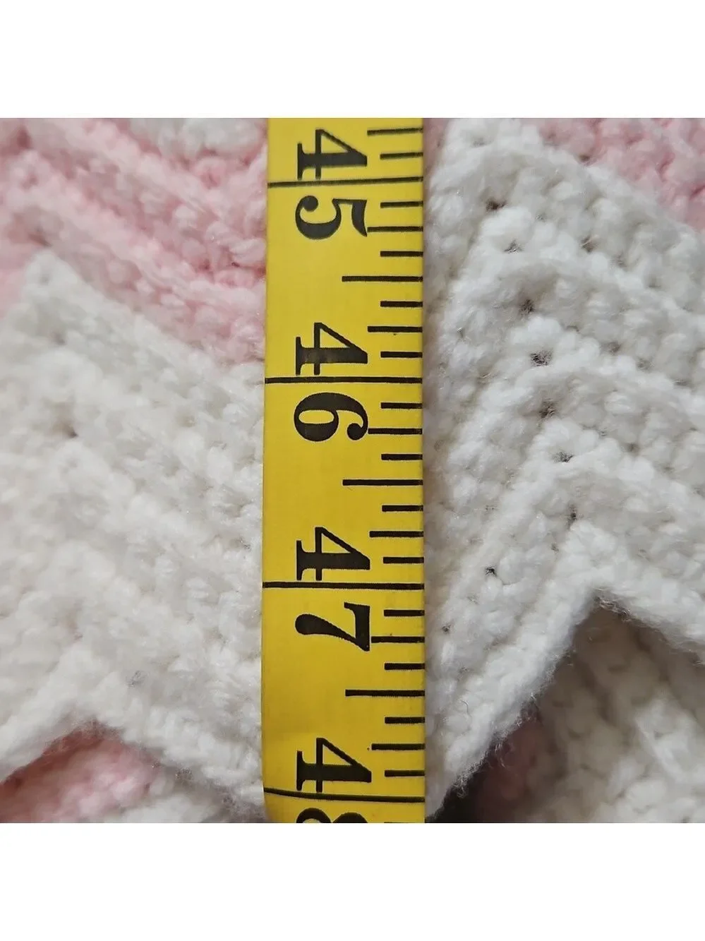 Handmade chevron patterned